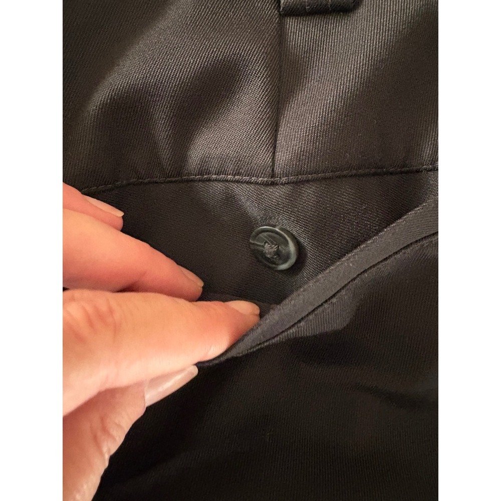 Lot of 2 Oak Hill Easy Stretch Black Flat Front Dress Pants - 44x29.5 - Picture 4 of 10